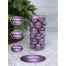 Набор новогодних шаров Ø 6 см лиловый 30 шт. в прозрачной упаковке 86012