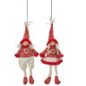 Подвеска HOUSE OF SEASONS, мальчик/девочка, 11*7*32 см, красная 83817